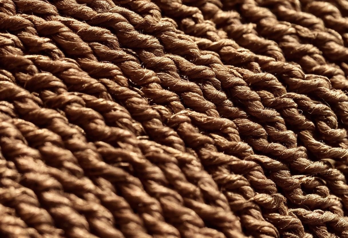 Woven upholstery fabric surface lit by strong raking light, showing weave texture